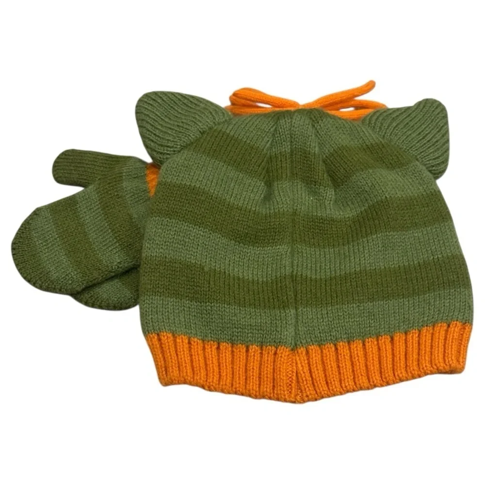 NEW Toby NYC Monster Beanie and Mitten Set Winter Holiday Fun for Infant/Toddler